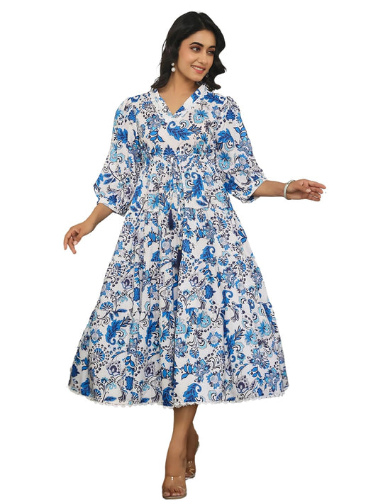 Greciilooks WomenS Rayon Casual Knee-Length Western Dress
