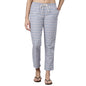 Enamor E4A5 Mid-Rise Straight Leg Pant for Women with Side Pockets