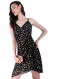 Ketch WomenS Polyester A-Line Mini Dress (Khj6000293_Black