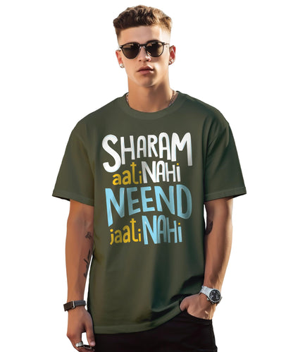 Peppyzone Mens Regular Fit T-Shirt (OST-Trendy 56-60_Olive2