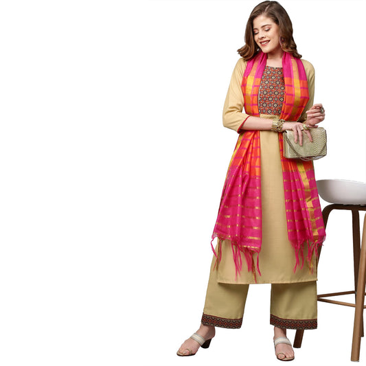 ANNI DESIGNER Womens Cotton Blend Regular Kurta