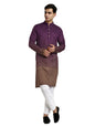 Vardha MenS Cotton Chikankari Embroidered And Sequence Full Sleeve Knee Length Casual Kurta For All Occations Like Wedding, Off