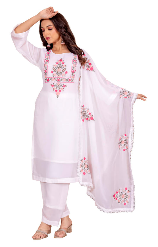 Fashion Basket Georgette Printed Kurta Set with Duptta for Women