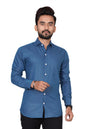 Besix Full Sleeve Blue Formal Shirt For Men Cotton Regular Fit Casual - Pure Premium Branded Shirts For Men Formal Stylish Slim