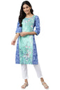 Aurelia Viscose Women Rayon Deft Rayon Ethnic Floral Printed Straight Kurta_22Aua13544-504530_Xl, Multi
