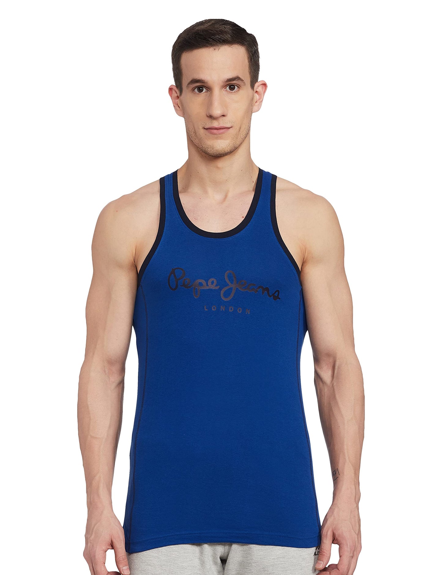 Pepe Jeans MenS Relaxed Vests (Atv03_Royal Blue Large)