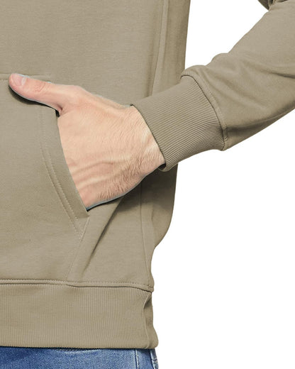 ADRO Men's Cotton Hooded Sweatshirt (H20-M-CR07-CH_Beige)