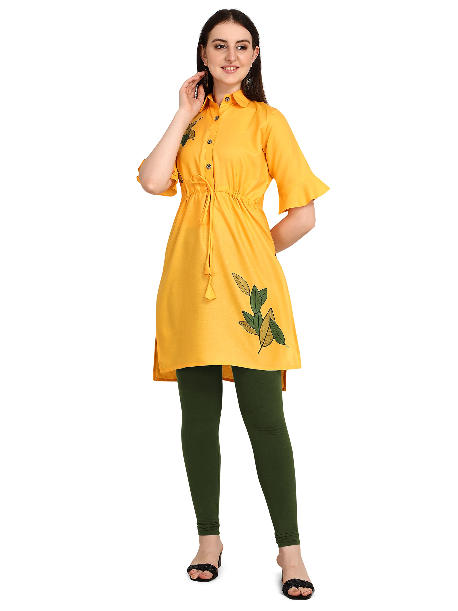 Leriya Fashion Fancy Kurti For Women || Cotton Printed Straight Short Casual Kurta || Office || Meeting || Profeessional || Outing || Summer Wear Kurtis For Girls || Formal Kurti
