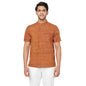Fabindia Men Cambric Printed Mid Placket Shirt Cotton_M Red