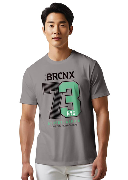 Peppyzone Mens Regular Fit T-Shirt (PZ-N-8372_Grey2