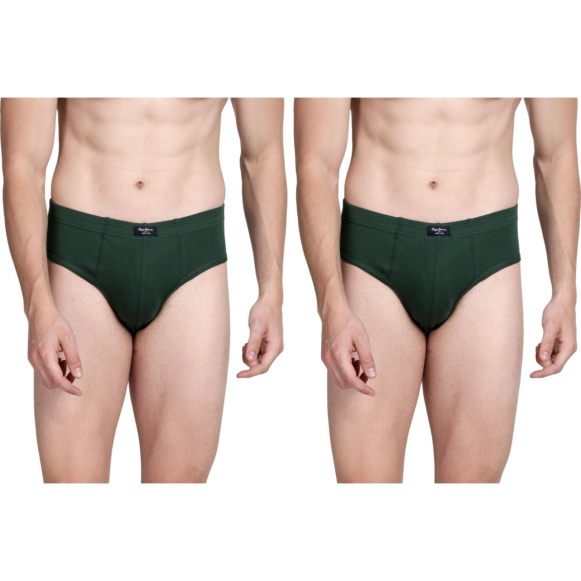 Pepe Jeans Innerwear MenS Cotton Brief (Pack Of 1) (Clb01_Green_Xl)