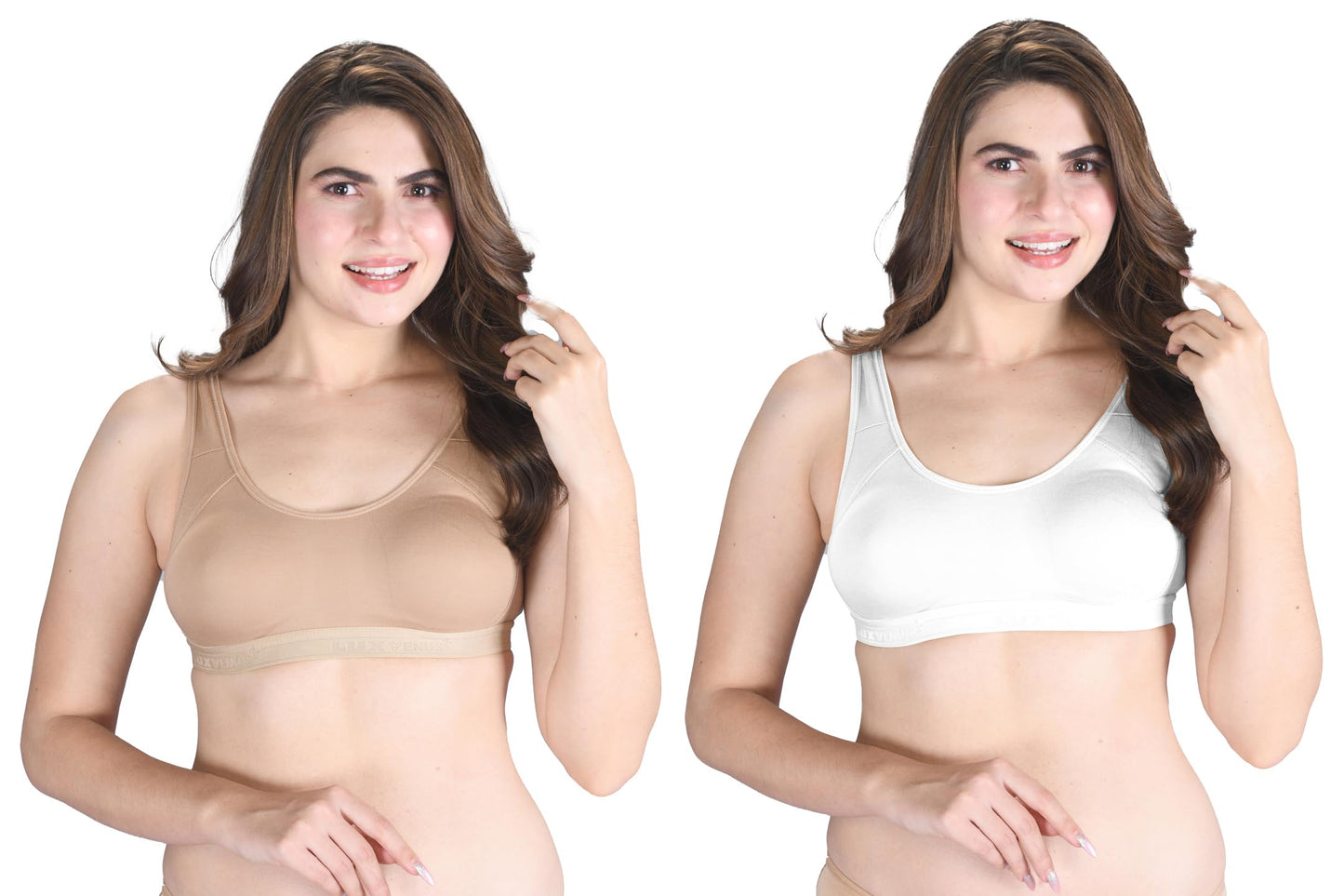Lux Venus Wire Free Slip On Moulded Full Coverage Sports Bra