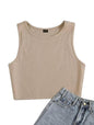 Toochki Top for Women | Spandex | Crop | Beige | Short | Tops for Jeans for Women