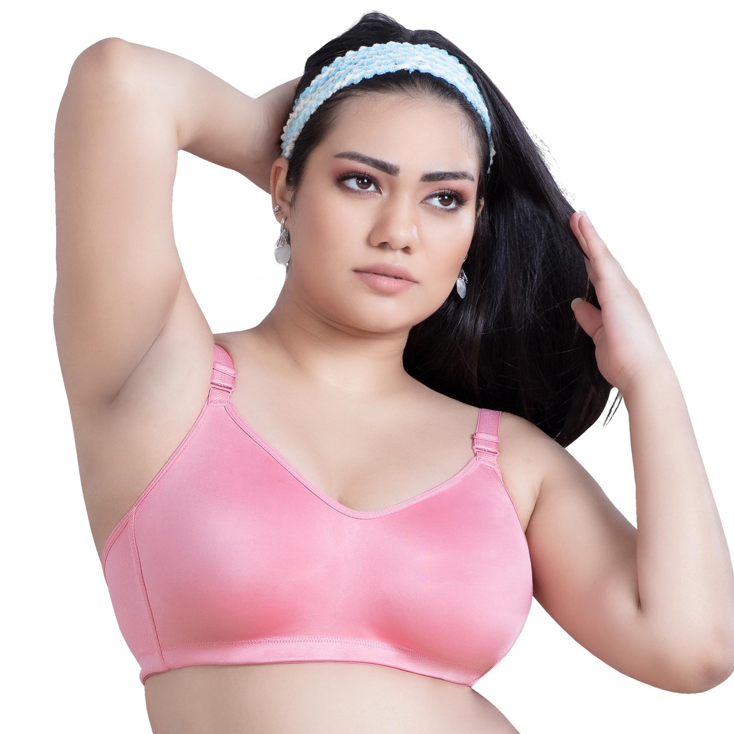 Trylo Riza Superfit WomenS Non Wired Non Padded Dual Layered Premium Fabric Bra Available In C To G Cups,Sizes 32 To 42 & Avail