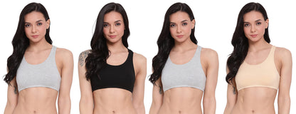Lyra 541 Premium Cotton Non-Padded Beginners Bra For Women