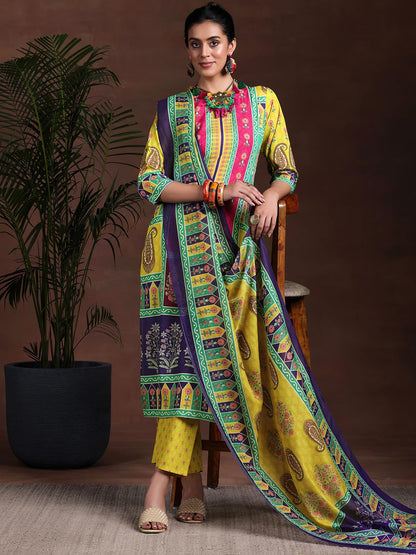 Libas WomenS Poly Crepe Kurta Set (36956