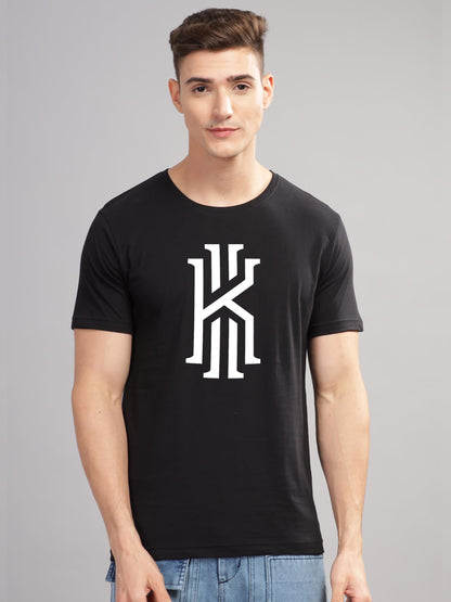ADRO Mens Printed T Shirt - Premium Cotton Graphic Printed Tshirt - Black T-Shirt - RN24-KOBE-BL