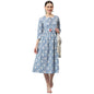 ANNI DESIGNER Women's Cotton Blend Anarkali Printed Kurta (Fulkali New)