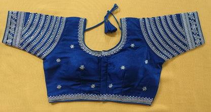 Vihu Fashion WomenS Blouse Readymade Blouse Embroidery Multi Coding Gold Thread Indian Ethnic Designer Stitched WomenS Readyma