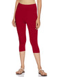 Rupa Softline Capri Leggings For Women Cotton Elastane Ultra Soft Free Size Stretch Fit