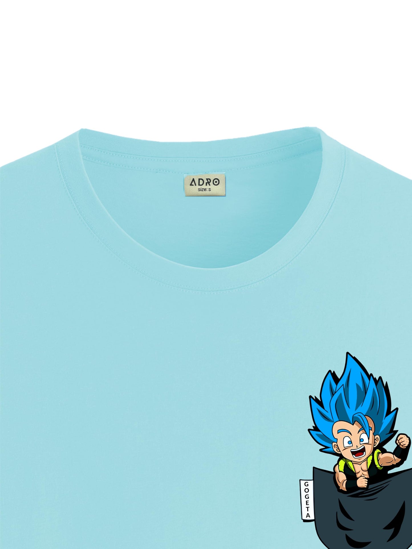 ADRO Tshirt for Men | Anime T Shirt for Men | 100% Cotton Tshirt | Graphic Printed T-Shirt | Chest Printed Tshirt | Gogeta Anime