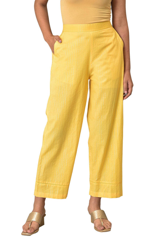 Aurelia Womens Regular Pants (23FEA60292-703969_Yellow