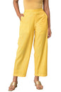 Aurelia Womens Regular Pants (23FEA60292-703969_Yellow
