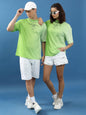 Ketch Unisex Half Sleeve Loose FIT T-Shirt KHTS001062 Lime Green XS