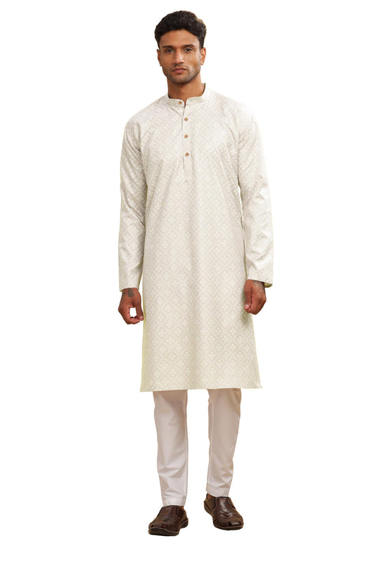 Be Active MenS Cotton Regular Kurta (C-399-3_Cream