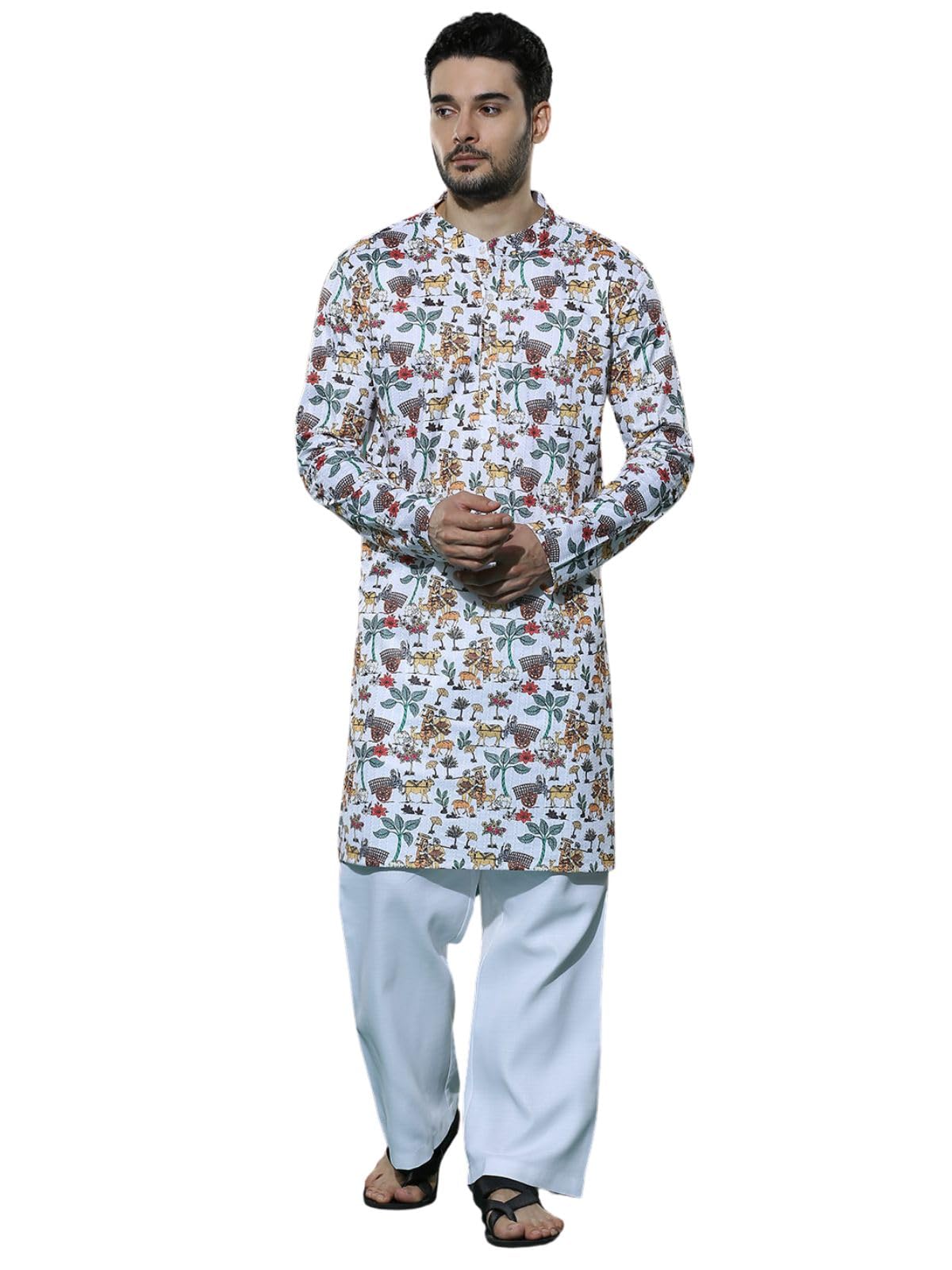 Greciilooks Kurta For Men | Kurta Set For Men | Kurta Pyjama Set For Men | Kurta Set For Men Kurta For Men With Sequin Embroider