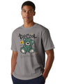 Peppyzone Mens Regular Fit T-Shirt (PZ-RT-Teddy1620_Grey2
