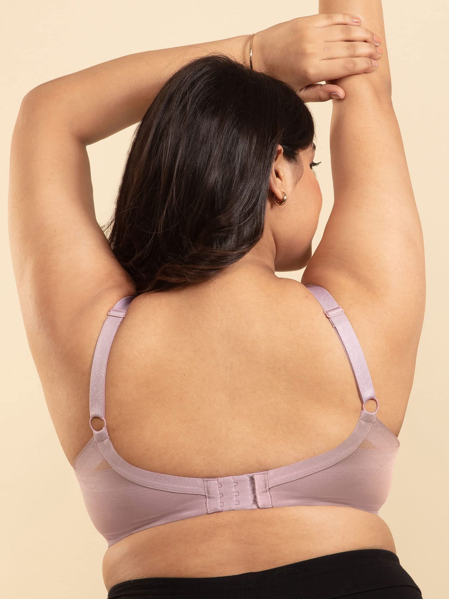 Nykd Everyday Heavy Bust T-Shirt Bra For Women Super Support Non Padded, Underwired, Medium Coverage - Bra, Nyb150, Lavender, 40