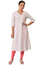 Aurelia Dyed Cotton V Neck Women's Kurta