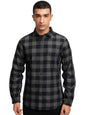 Ketch MenS Semi Fit Shirt (Khsh001765_Grey/Black
