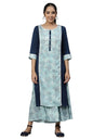 Aurelia Women's Floral Print Rayon Kurta Set with Culottes