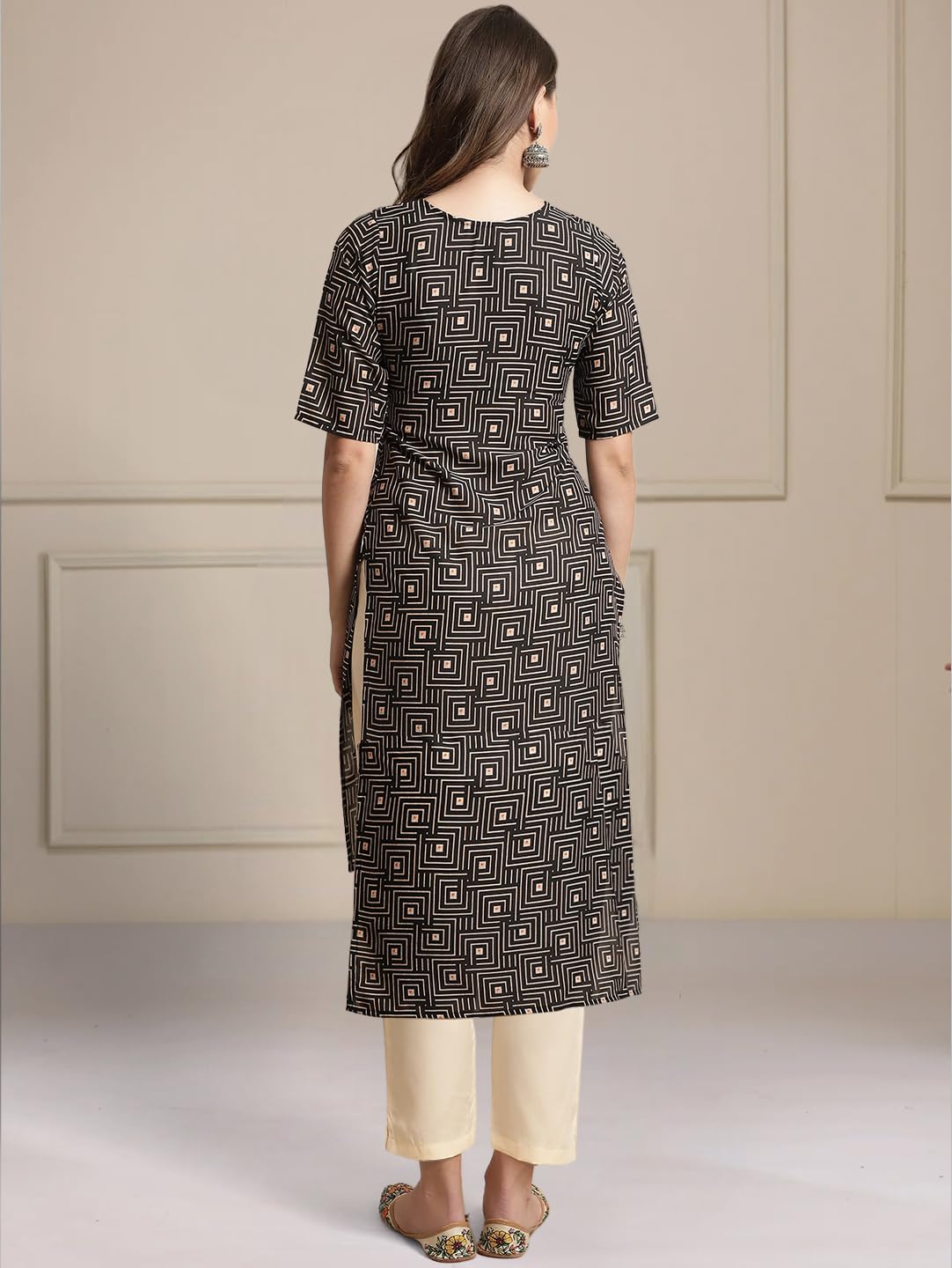 Tee Projekt Printed Crepe Kurti & Pant Set For Women Festival Wear Stylish Kurta Set