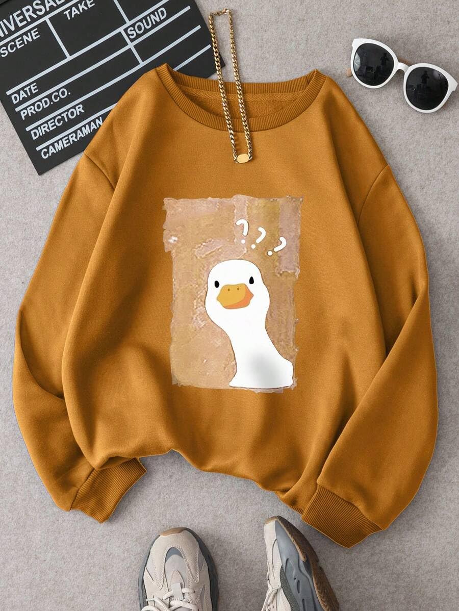 TAGAS Womens Sweatshirt| Jumper Women Winter Wear| Animal Print (Sweatshirt) for Women |