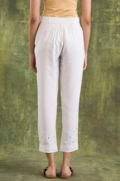 Folksong Strechable Slim Pants for Women | Trousers for Women | W for Woman