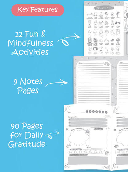 Doodle Daily 5 Minute Gratitude Journal - Positivity, Wellness & Mindfulness Journal For Teens & Adults - 90-Day Habit Builder |