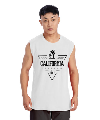 SHODOX Mens 100% Cotton Tank Tops Round Neck Sleeveless Sports Loose fit Vest (Pack of 1)