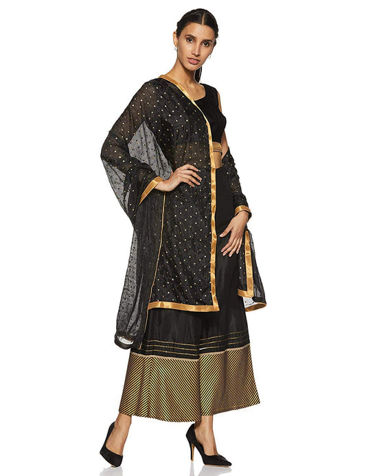 Weavers Villa WomenS Solid Silk Dupatta, 2.25 Mtrs