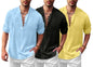 Finivo Fashion Combo Of MenS Solid Cotton Blend Straight Kurta Shirt Pack Of 3