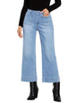 Shasmi Girls & Womens Light Blue Mid-Rise Straight Leg Jeans Comfortable Stretch Denim, Casual Wear, Versatile Style with Pock
