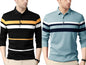 Noble Monk MenS (Combo Pack Of 2) -Regular Fit Polo T Shirt |Full Sleeves T-Shirt