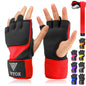 WYOX Gel Quick Hand Wraps for Boxing MMA Kickboxing - EZ-Off & On - Padded Knuckle with Wrist Wrap Protection for Men Women Yout