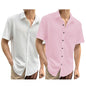 I Enterprise MenS Regular Fit Solid Soft Touch Cotton Casual Shirt Design With Spread Collar & Half Sleeve (Pack Of 2) Color_Wh
