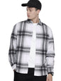 The Indian Garage Co Mens Regular Fit Printed Long Sleeves Casual Overshirt Sweater