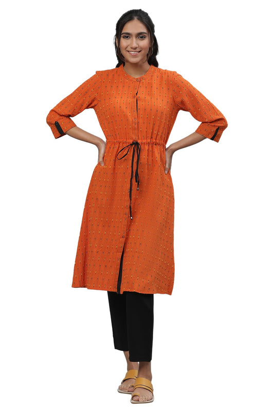 Aurelia Women Geometric Print Cotton A-Line Kurta