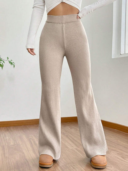 Tee Projekt Trousers for Women | Womens High-Waisted Pant | Women Trousers Pants Beige