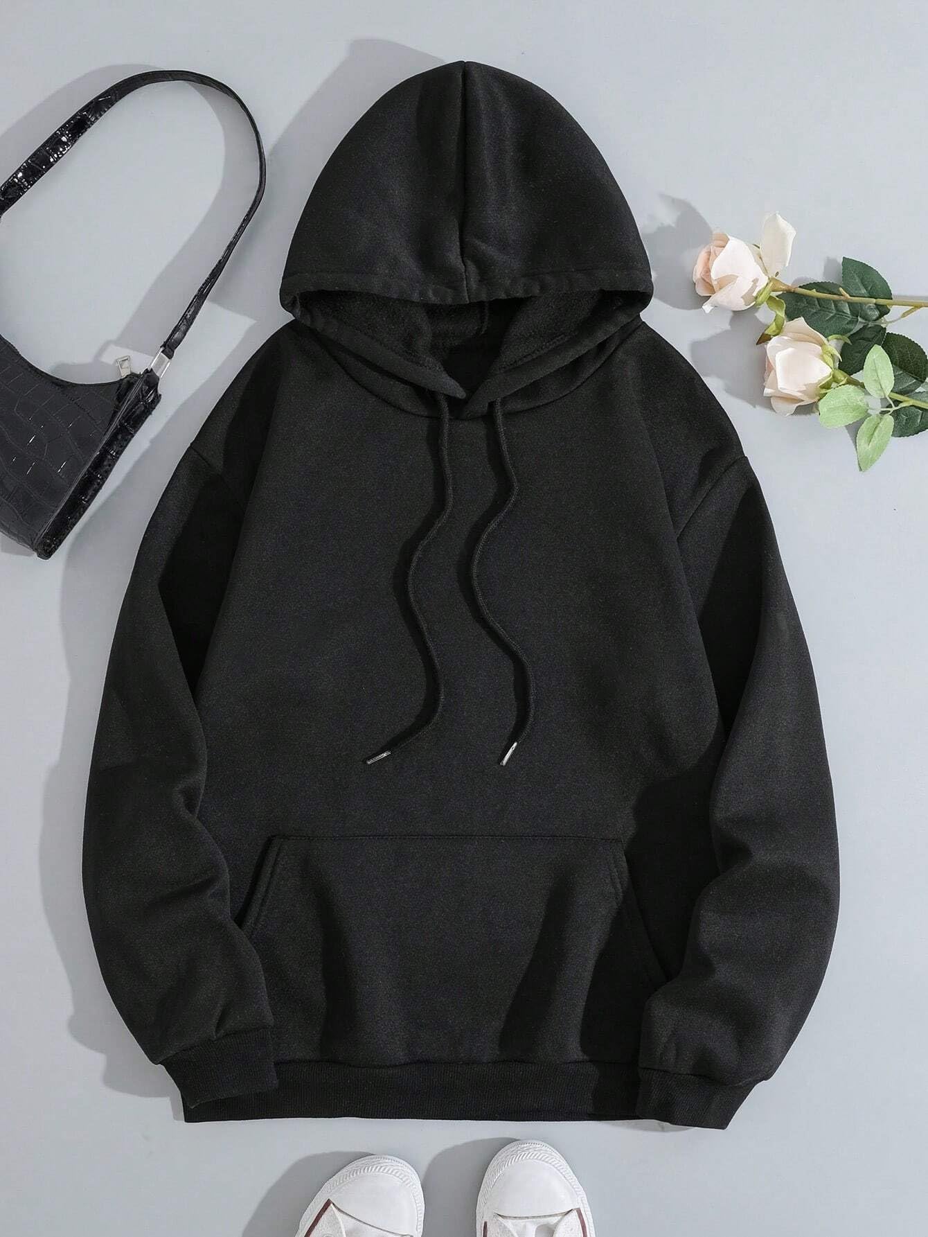 TAGAS Womes Front and Back Kangaroo Pocket Drawstring Hoodie|Sweatshirt for Women| Winter Wear for Women ||(WH-7015)